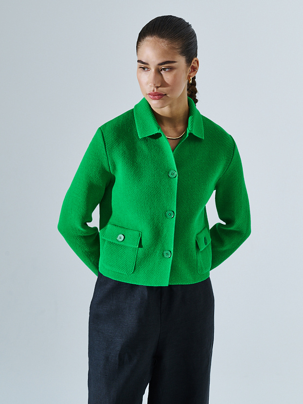 Лацио жакет трикотажный (ярко-зеленый, 44-46)