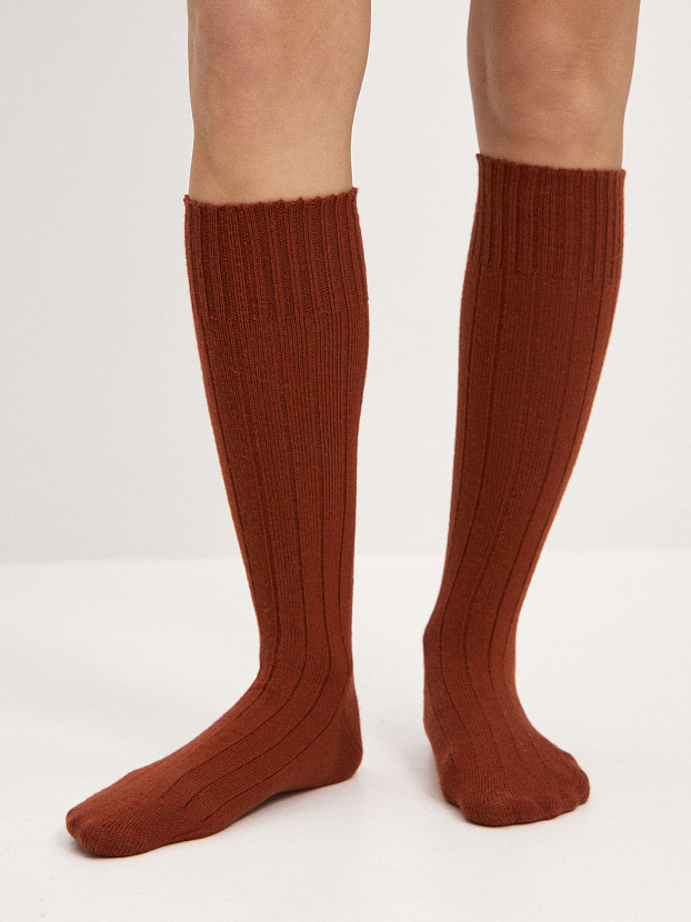 Гольфы трикотажные Степ (терракотовый, 36-40)