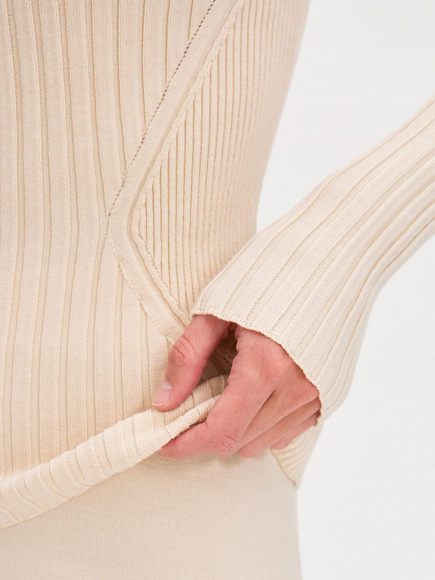 Люси водолазка трикотажная (кремовый, 44-46)