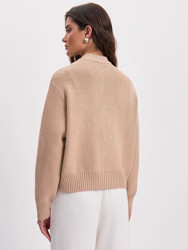 Честер джемпер (бомбер) трикотажный (т.бежевый, 44-46)