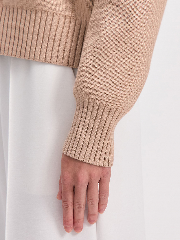 Честер джемпер (бомбер) трикотажный (т.бежевый, 44-46)