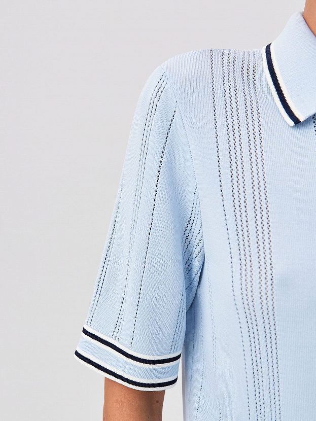 Данте джемпер (футболка) трикотажный (голубой/синий, 44-46)