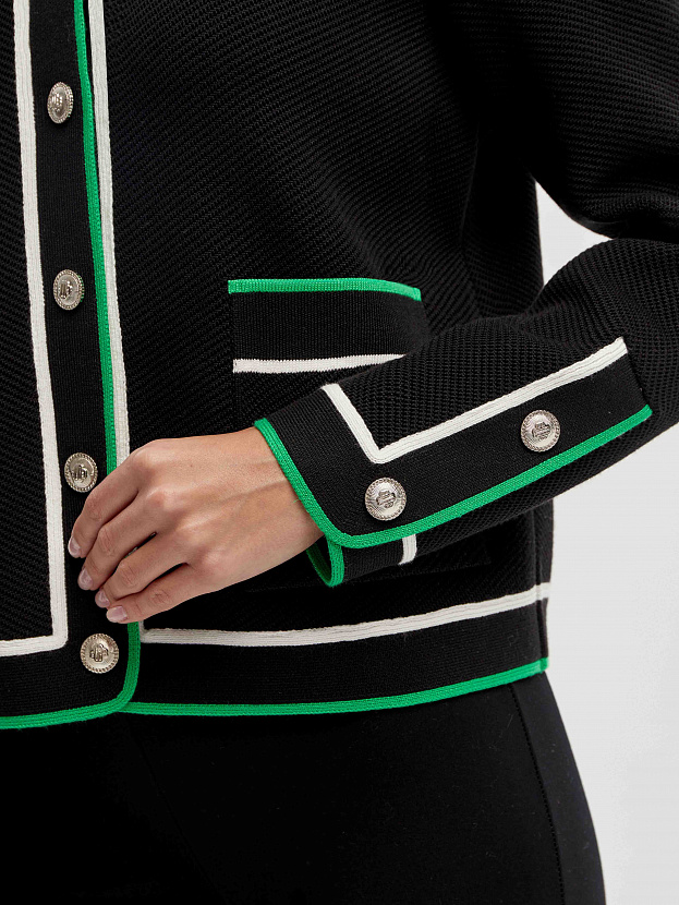 Майя жакет трикотажный (черный, 46-48)