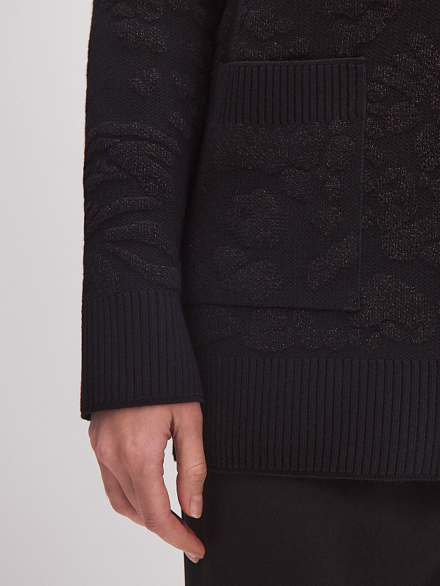 Орли кардиган трикотажный (черный, 44-46)