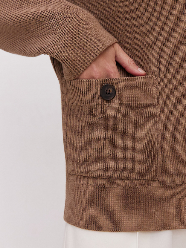 Джейн кардиган трикотажный (какао, 44-46)