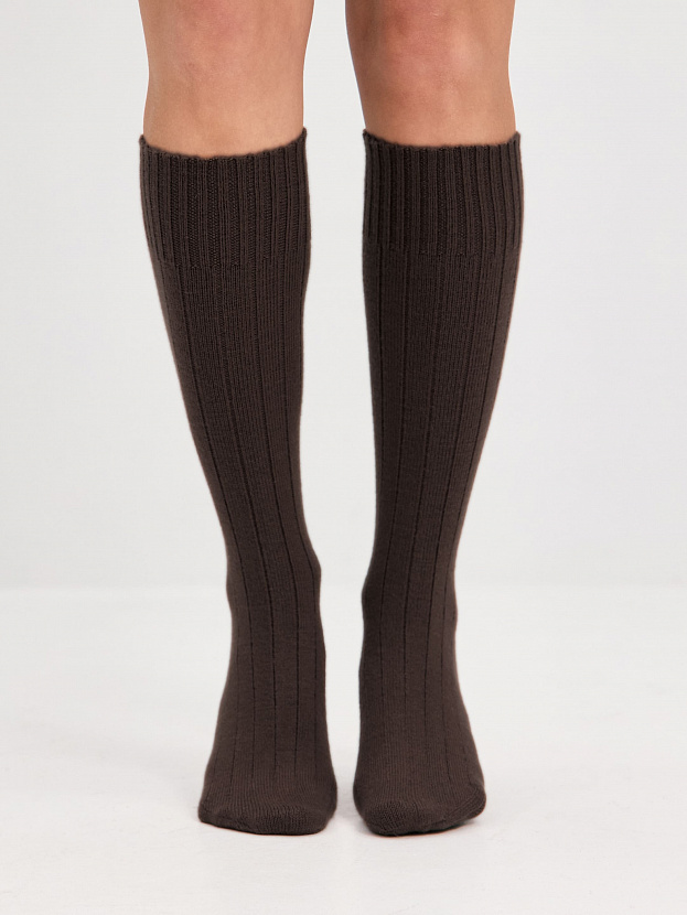 Гольфы трикотажные Степ (кофе, 36-40)