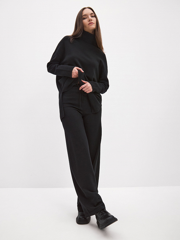 Сатурн брюки трикотажные (черный, 40-42/164-170)