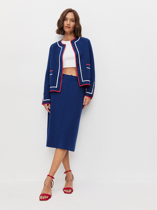 Майя жакет трикотажный (синий, 46-48)