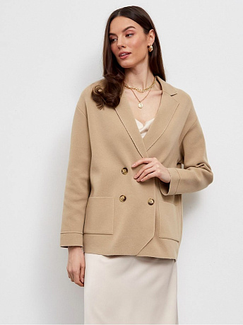 Пиджак двубортный из хлопка Монако