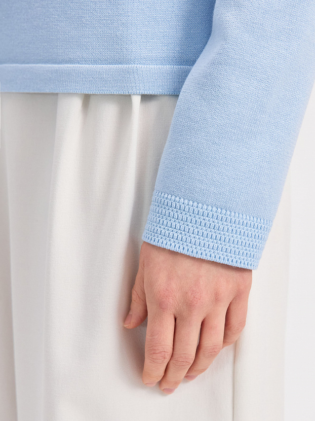 Фреско джемпер трикотажный (голубой, 44-46)