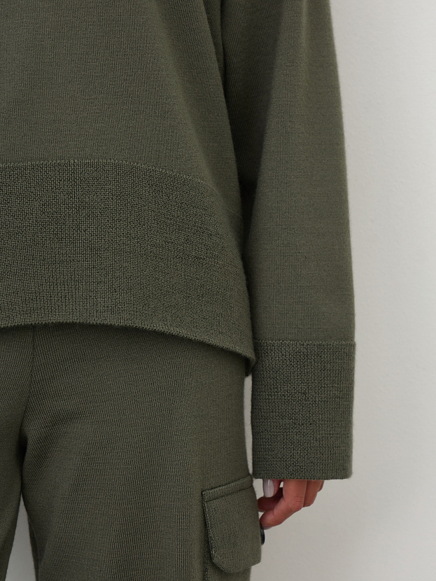 Дания джемпер трикотажный (хаки, 44-46)