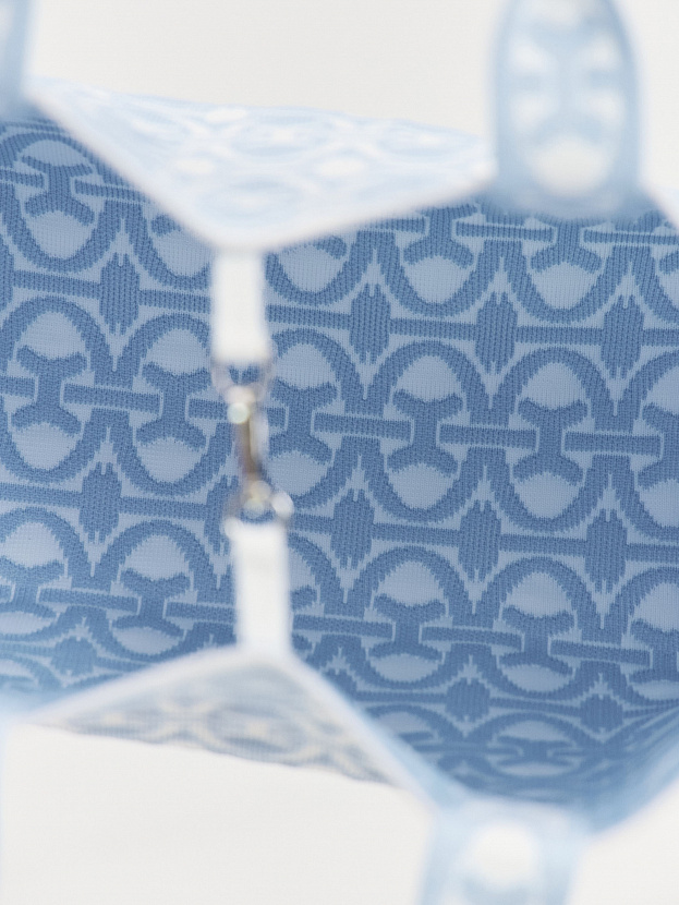 Сумка жаккардовая 2025-К01 (белый/голубой)