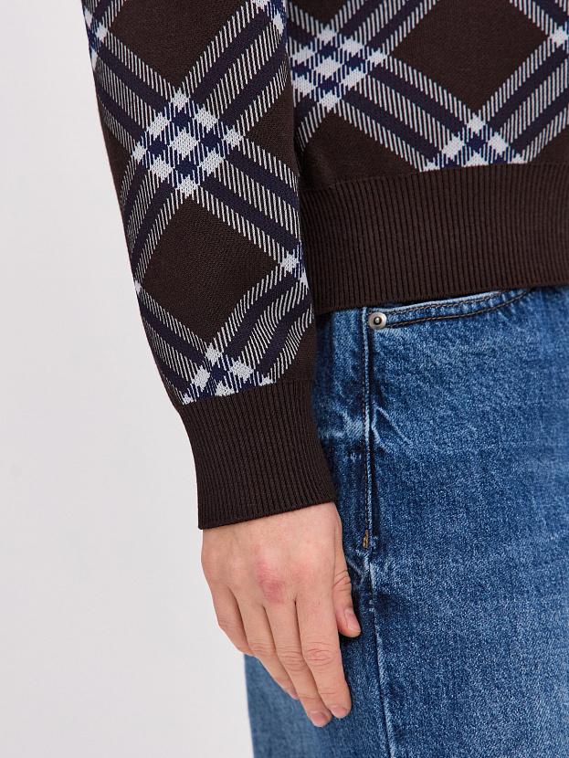 Пандора кардиган (бомбер) трикотажный (темно-коричневый, 44-46)