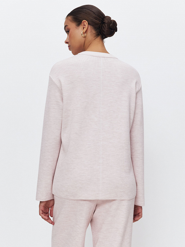 Меридиан джемпер трикотажный (бледно-розовый, 44-46)