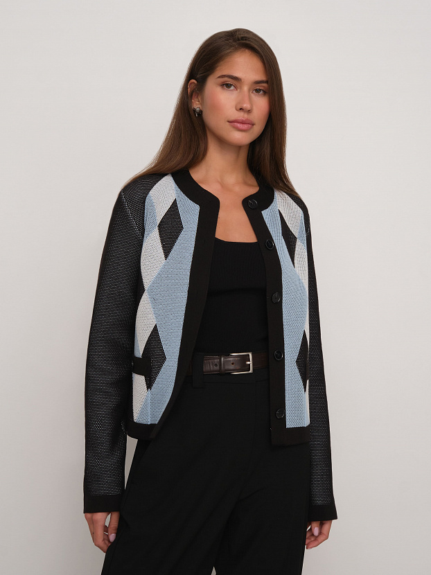 Софи жакет трикотажный (черный, 44-46)