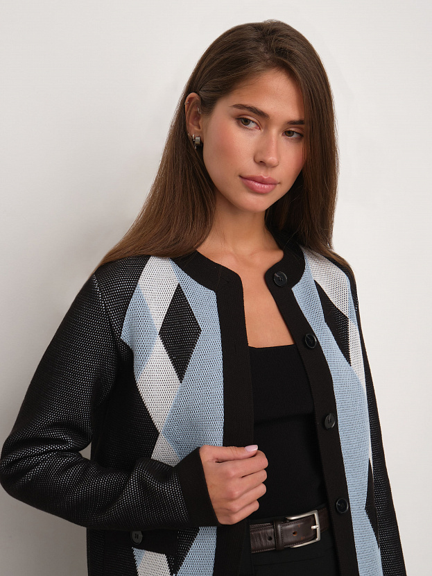 Софи жакет трикотажный (черный, 44-46)