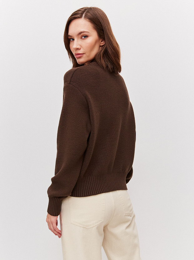 Эльба джемпер (бомбер) трикотажный (кофейный, 44-46)