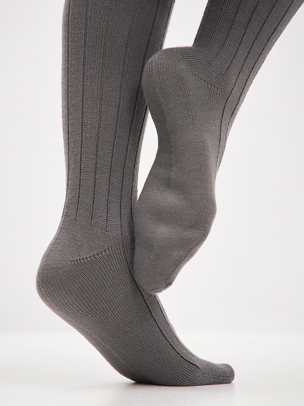 Гольфы трикотажные Степ (мышиный, 36-40)