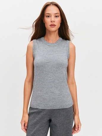 Майка из шерсти мериноса и вискозы Ролли