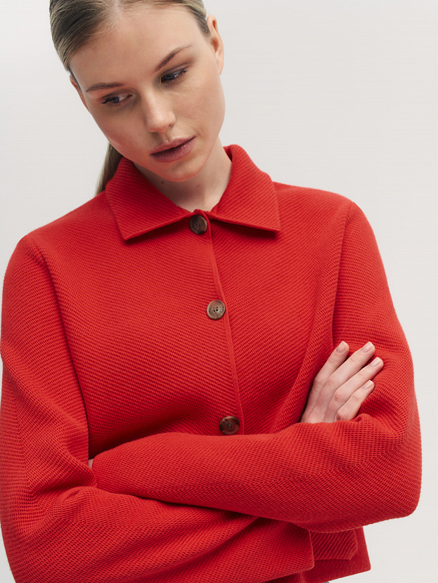 Лацио жакет трикотажный (красный, 44-46)