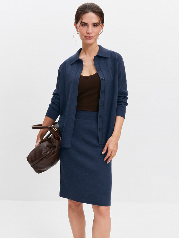 Мишель кардиган трикотажный (синий, 44-46)