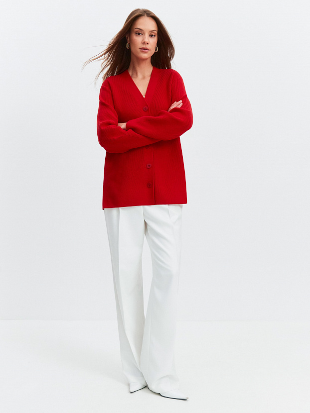 Родос кардиган трикотажный (красный, 44-46)