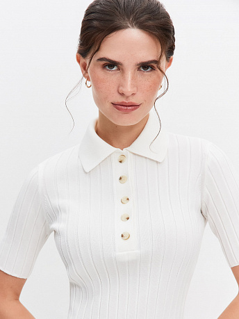 Поло облегающего силуэта Вега