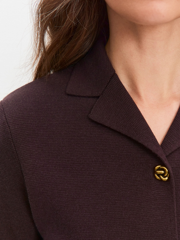 Кристи жакет трикотажный (т.коричневый, 46)