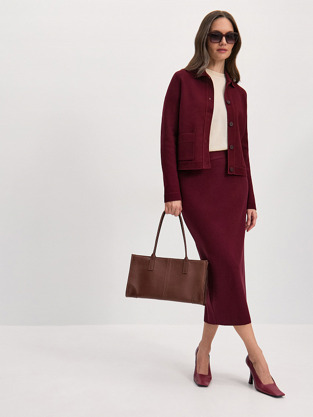 Матрикс юбка трикотажная (бордо, 44-46)