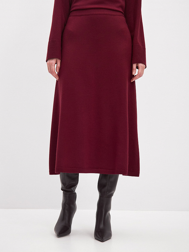 Мисти юбка трикотажная (бордо, 44-46)