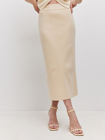 Юбка-миди с разрезом Матрикс