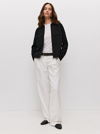 Жакет с акцентными карманами Давиль