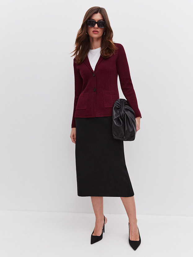 Шайн жакет трикотажный (бордо, 46)