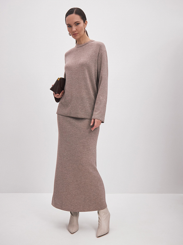 Рене юбка трикотажная (какао, 44-46)