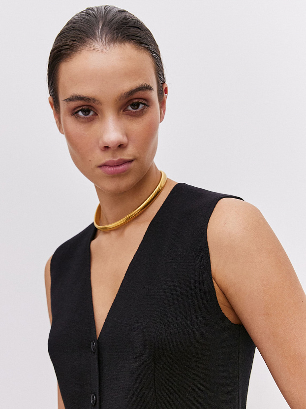 Трейси жилет трикотажный (черный, 44-46)