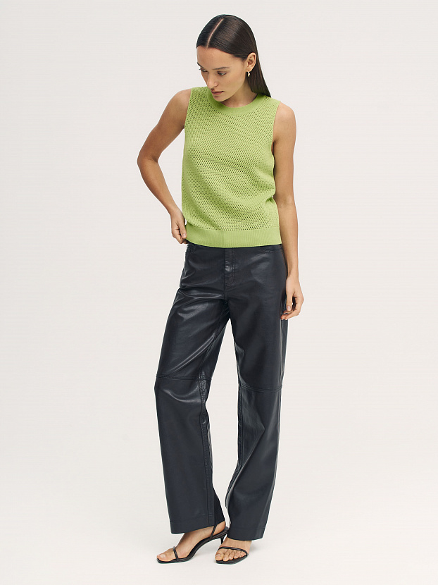 Терри джемпер без рукавов трикотажный (св.салатовый, 44-46)