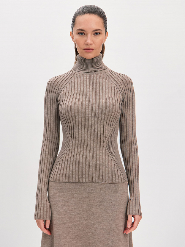 Люси водолазка трикотажная (какао, 44-46)