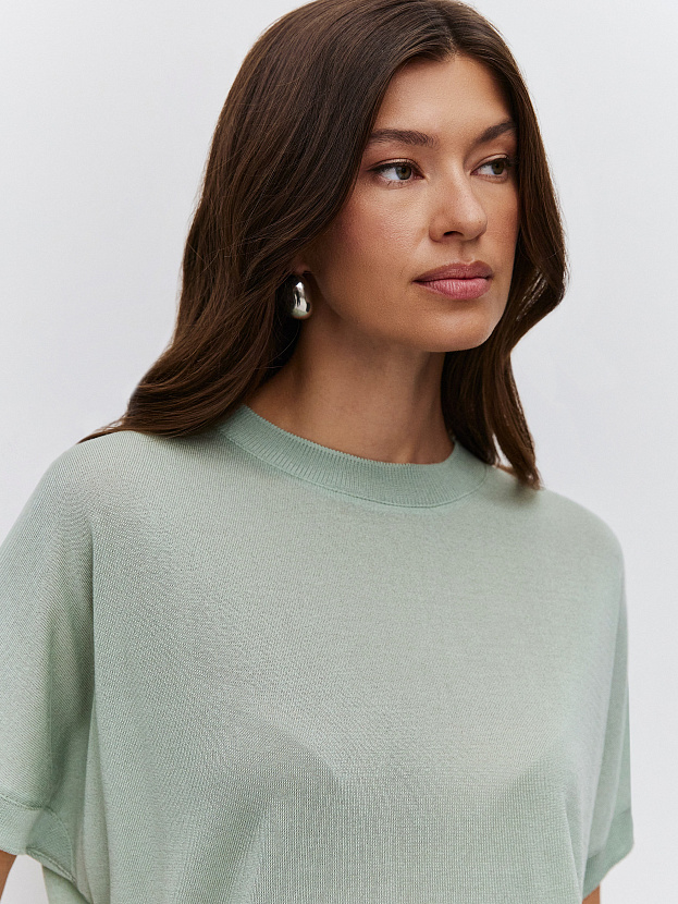 Мика джемпер (футболка) трикотажный (светло-зеленый, One size (44-52))