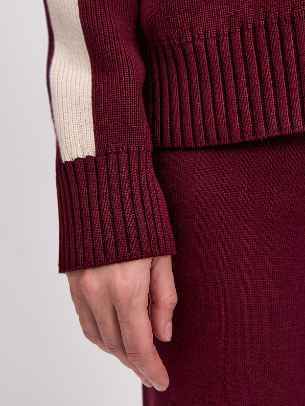 Энджел джемпер (бомбер) трикотажный (бордо, 44-46)