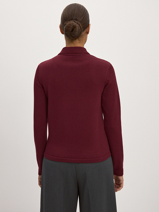 Фреско джемпер трикотажный (бордо, 44-46)