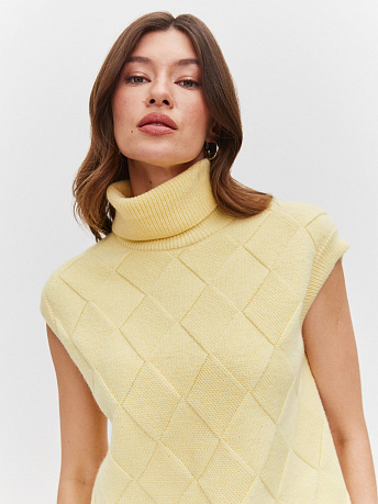 Жилет с шерстью мериноса и кид-мохером Дарина