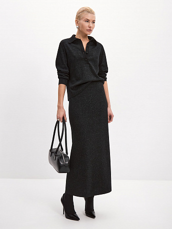 Джемпер из шерсти мериноса с вискозой и люрексом Логан