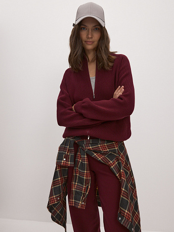 Бомбер из хлопка с воротником-стойкой Денвер