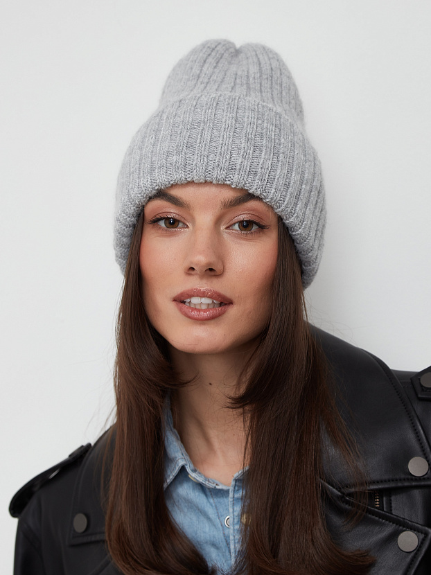 Нуга шапка трикотажная (светло-серый, 56-58)