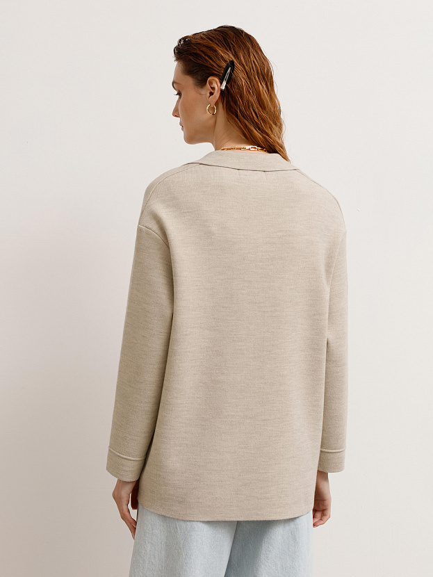 Фарго пиджак трикотажный (светло-песочный, 44-46)