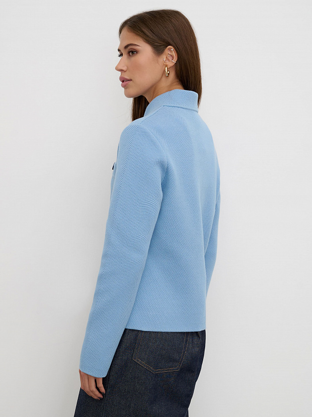 Марсо жакет трикотажный (голубой, 46)