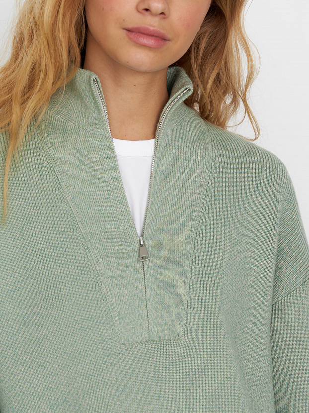 Голди джемпер трикотажный (св.зеленый/песочный, 44-46)