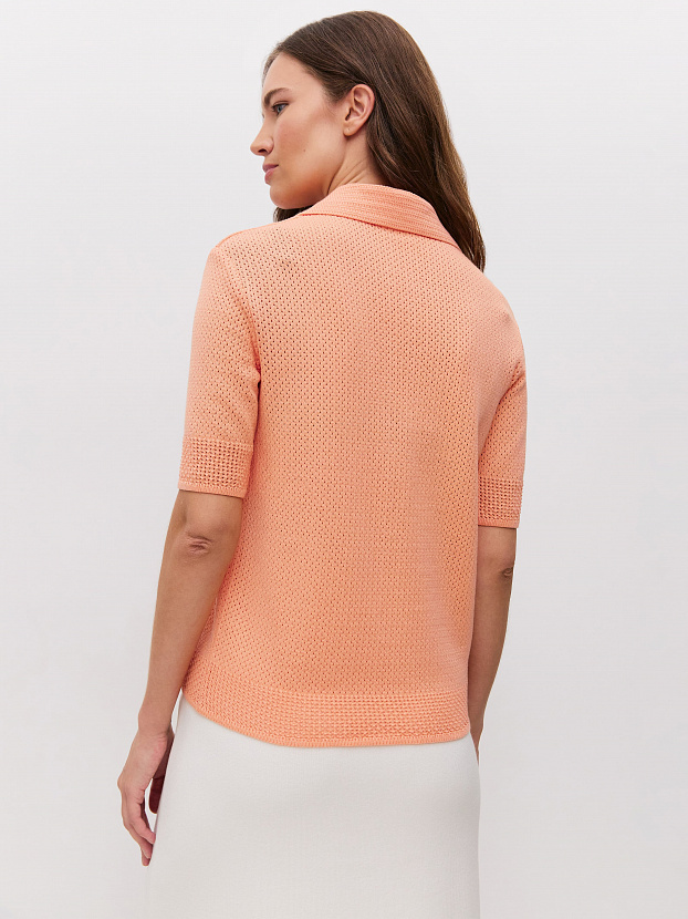 Симоне джемпер (футболка) трикотажный (лососевый, 44-46)