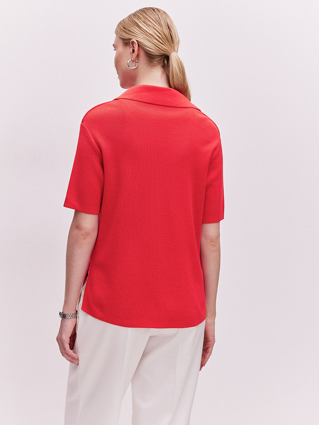 Эллада кардиган трикотажный (глубокий коралловый, 44-46)