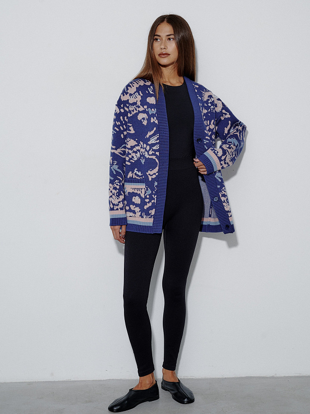 Горизонт кардиган трикотажный (синий, 44-46)